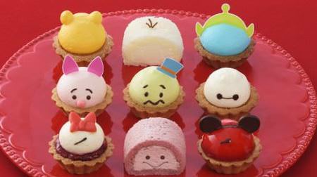 Mickey and Olav are cute cakes! "Disney Tsum Tsum" cake set at Ginza Cozy Corner