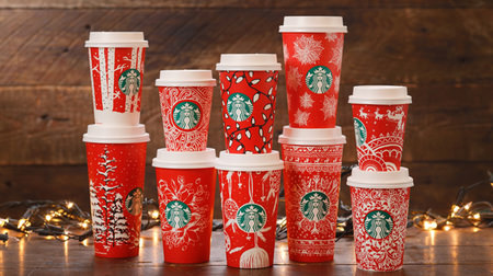 For the first time in Starbucks history, we adopted a design drawn by the customer! Holiday season limited cups rolled out worldwide at the same time