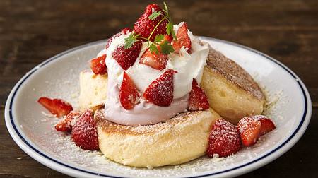 "Miracle Pancake" Flippers with "Milky Strawberry" -2 kinds of cream