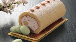 This is for spring! -Sakura roll cake "Saku-Saku-" by the world championship winning pastry chef is on sale