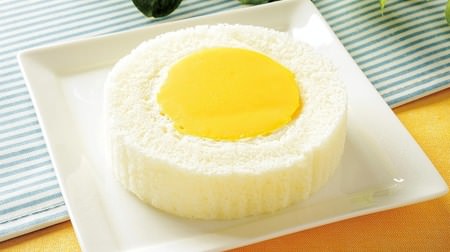 Lawson, "Premium Kiyora Egg Pudding Roll Cake" wrapped in rich pudding with moist dough