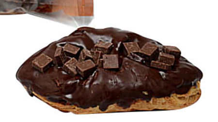 7-ELEVEN's "chocolate-based" bread "Mouth-melting chocolate Danish"-topped with large chocolate grains