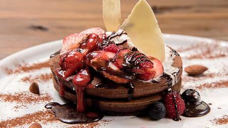 There is also a special pancake with melty chocolate! Max Brenner's Valentine Menu
