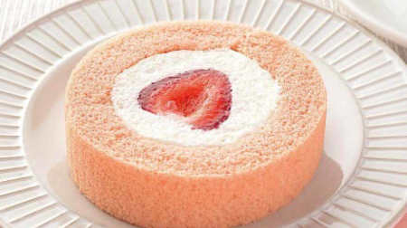 Lawson's popular roll cake with a new "strawberry x condensed milk"! "Premium Amaou Strawberry Roll Cake"