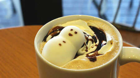 The snowman is cute! New "Snowman Latte" in Tully's--Affogato where you can enjoy "Hiyaatsu"