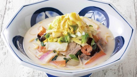 "Champon with plenty of Chinese cabbage" in Ringer Hut--Mellow soy milk cream & plenty of melting Chinese cabbage!