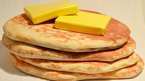 Pancake Floor Pillows, a pancake-shaped cushion for pancake lovers