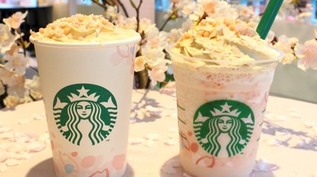 [Too delicious] Starbucks, this year's Sakura Latte & Frappe, "Maple" and "Hail" are very active! Soft and melty spring taste