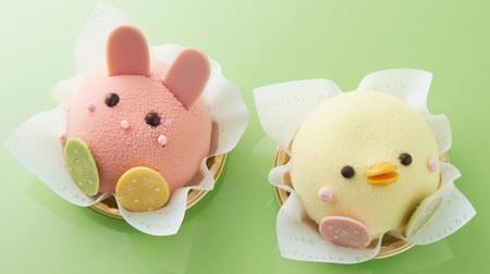 Image of rabbits and small birds! "Easter sweets" that are too cute for Chateraise