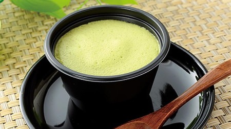 Lawson's fluffy foam "Matcha pudding" is now available--Japanese-style pudding with red bean paste