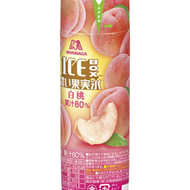白桃果汁80％！フレッシュで濃厚な「アイスボックス濃い果実氷＜白桃＞」