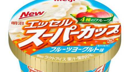 Contains 4 kinds of fruits! "Fruit yogurt flavor" in a super cup--fresh ice cream perfect for early summer