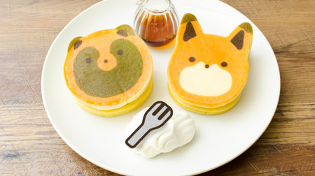 Raccoon and fox on the cafe menu--First collaboration cafe "Raccoon and fox Cafe" held