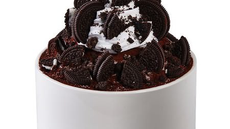 Volume perfect score! "Chocolate Monster Sorbin" for a limited time--Plenty of milk shaved ice and Oreo!