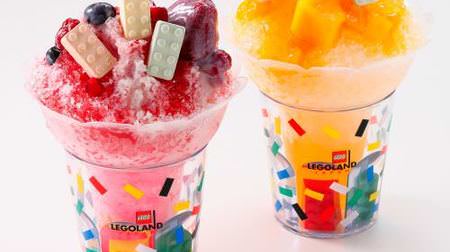 The toppings are edible LEGO! "LEGOLAND Japan" Summer limited food menu with frappe and popover