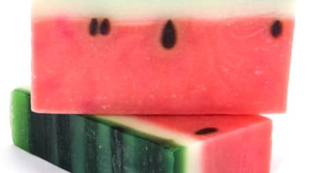 I want to eat! ?? Realistic watermelon soap is again this year--Soaptopia "Summer Fruit Soap Set"