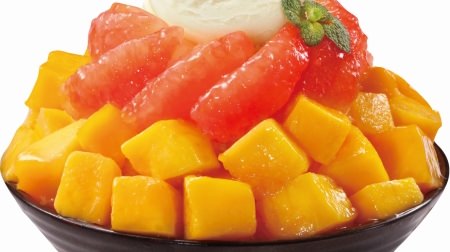22-day limited menu for Sorbin! Plenty of mango and grapefruit on fluffy milk shaved ice ♪
