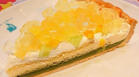 Kirfebon Aoyama limited "Uji matcha pudding and fruit jelly tart" is delicious! --Matcha x orange is a good match