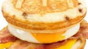 "Pancake sandwich" on the morning mac You can eat it for a limited time other than in the morning!