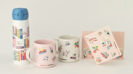 Starbucks x Cath Kidston collaboration goods are now available for the first time! Mug and stainless steel bottle are pop and cute design ♪