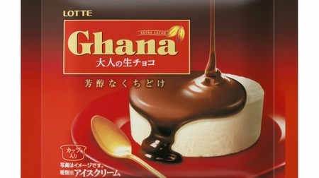 Melting dense chocolate ice cream "Ghana adult raw chocolate"-Western liquor mellow taste