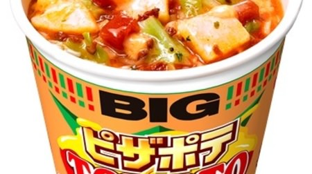 It ’s like eating pizza? I'm curious about "Cup Noodle Cheese Pizza Potato Tomato Flavor"!
