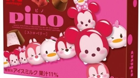 Sweet and sour "strawberry" on ice "Pino"! Appeared in a cute Disney design