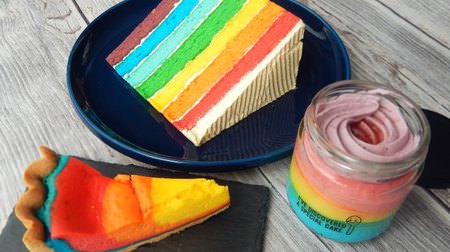 Eat a rainbow. The lemon-flavored butter cream is exquisite at Yokohama Samor's "Rainbow Cake"!