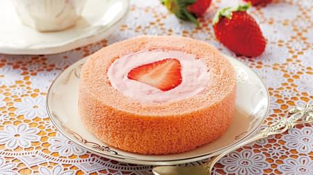 Strawberry Sweets Fair at Lawson! Amaou strawberry roll cake, cheesecake, etc.