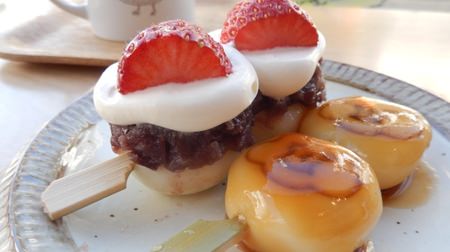 Eat this when you go to Harajuku! Yodaka's "Hankichi Dango"-Anko and whipped cream, happiness with a bite of strawberries