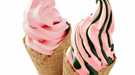 Spring has arrived at Gion Tsujiri. Feel the season with the gorgeous "Sakura soft serve" and "Spring color soft serve"