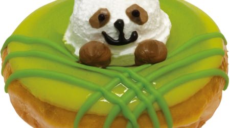 笹の葉ドーナツからパンダがひょこっ！クリスピー・クリーム名古屋店に限定ドーナツ「プレミアム パンダ」