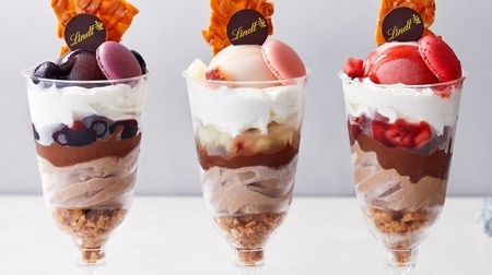 Summer limited parfait of "chocolate x fruit" at Linz Cafe! Flavors change monthly, June is "blueberry"