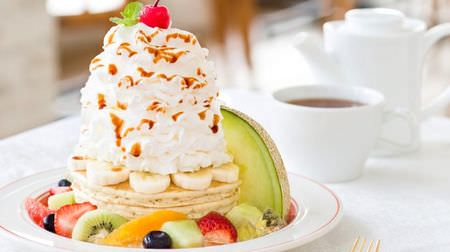 Luxury ~! "Pancake a la mode ~ 8 kinds of fruit pancakes ~" Eggs'n Things for a limited time