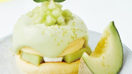 Flipper's "Miracle Pancakes: Melon-filled" 9-day limited edition "Miracle Pancakes: Yubari Melon" also available.
