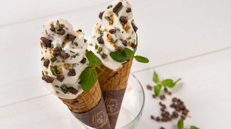 チョコミント第3弾！マックスブレナー「ホワイトチョコミントソフトクリーム」！すっきり爽やかな味わい