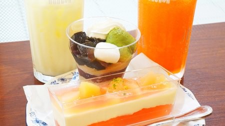 If you like hojicha, definitely eat it! Doutor "Hojicha Parfait" is too complete--Summer menu of melon and peach is also real