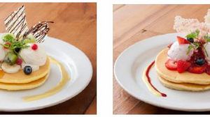 "Premium pancake" in collaboration with Haagen-Dazs Rich ice cream and "fluffy" texture