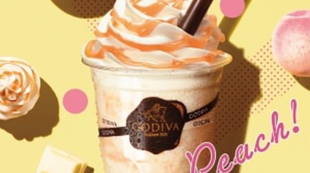 "Chocolate White Chocolate Peach" for Godiva! Refreshing and fruity summer taste