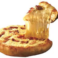 チーズの量半端ないって！とろける3層「ピザ・ガッツ」アオキーズ・ピザに--熟成ベーコンもたっぷり