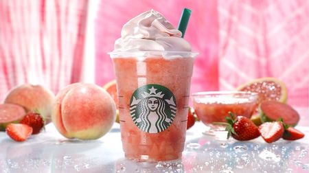 The new Starbucks is "Peach Pink Fruit Frappuccino"! A cup of midsummer with plenty of flesh