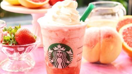 Starbucks new frappe "Peach Pink Fruit Frappuccino" is super juicy and full of flesh! --A cup that you should definitely drink if you like peach
