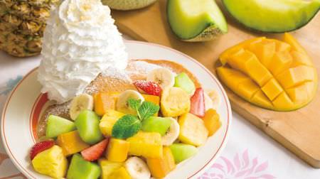 Eggs'n Things "Summer Fruit Pancake" is full of fruits, over 200g! --A gorgeous and exciting summer-only dish