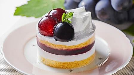 New arrivals such as "Grape Shortcake" at Lawson! Sandwich red wine-style grape sauce on a fluffy sponge