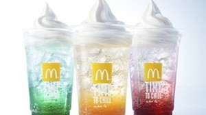 Three kinds of fruit flavors are now available in "McFloat"! The second It's Cool campaign