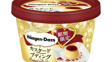 Haagen-Dazs "Custard Pudding" is back for a limited time! Bittersweet caramel sauce is entwined