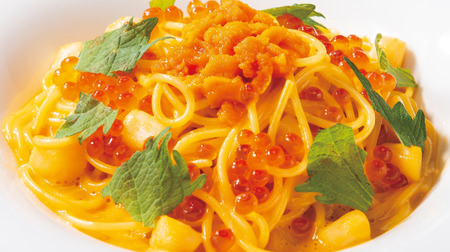 Denny's is also Unipasta! "Sea urchin cream spaghetti-with salmon roe from Hokkaido"