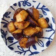 マヨネーズで炒める「揚げない大学芋」が美味い！はちみつと醤油を絡めれば、ほくほくの絶品おやつに