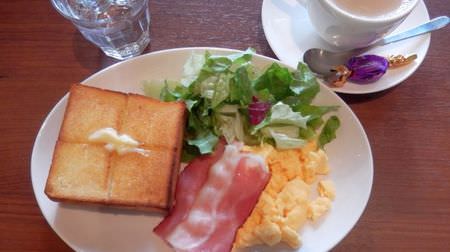 Bread is very delicious in the morning at Ueshima Coffee! I ate the most popular "bacon and eggs & thick sliced butter toast"