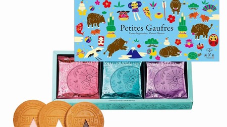 "Petit Gofuru New Year's Package" designed by "Pig" in Ueno Fugetsudo--Assorted vanilla, strawberry and chocolate